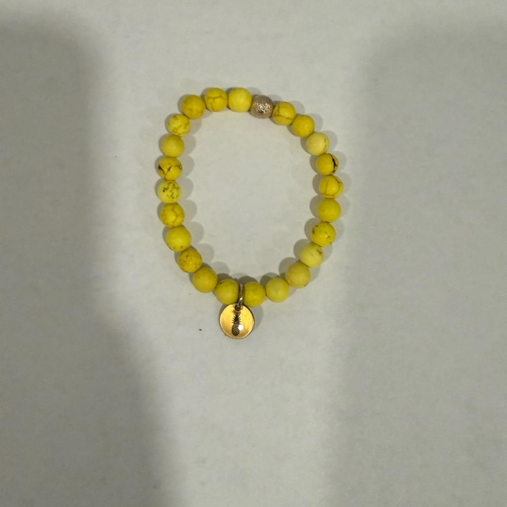 Yellow Beaded Bracelet